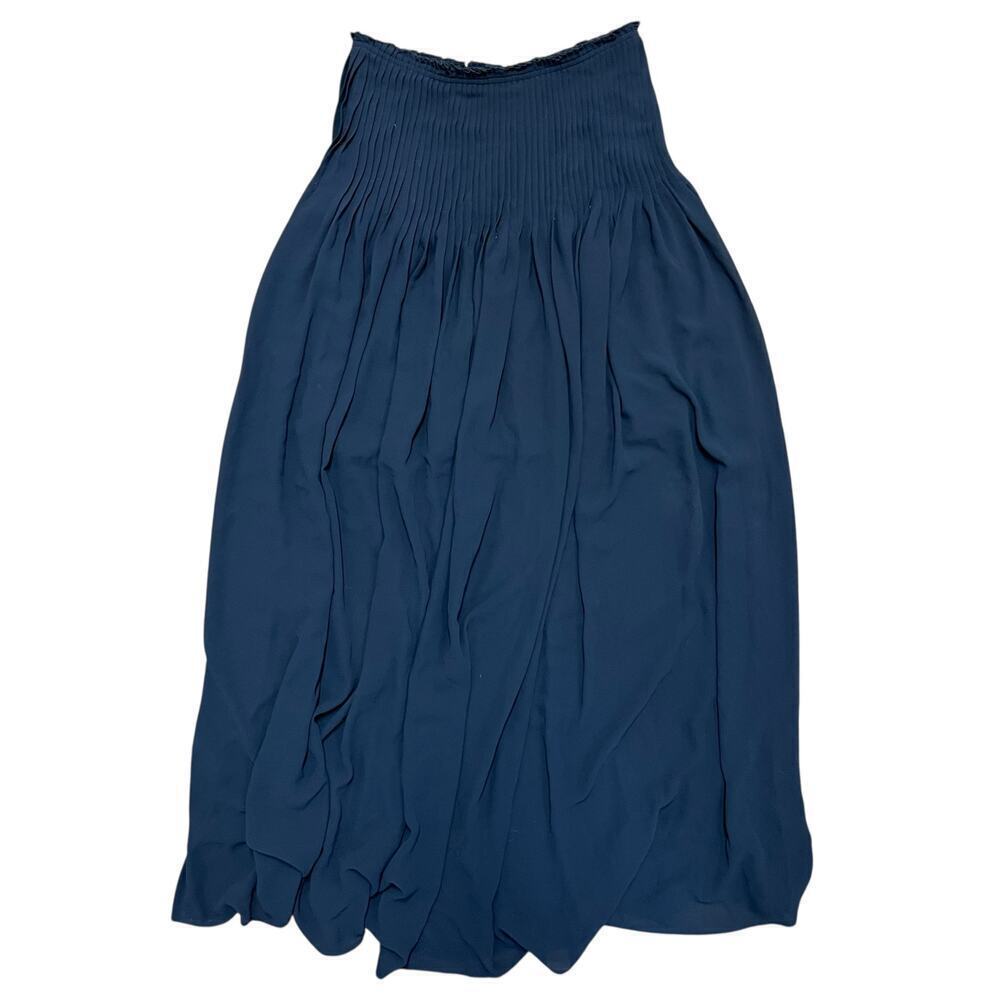 Blu Pepper Pleated Maxi Skirt Size Medium